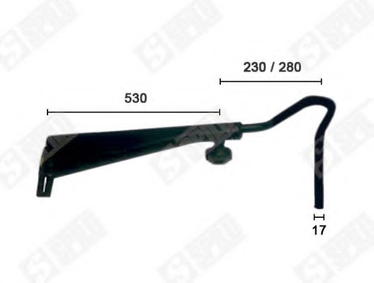 SPILU 61940 Holder, outside mirror
